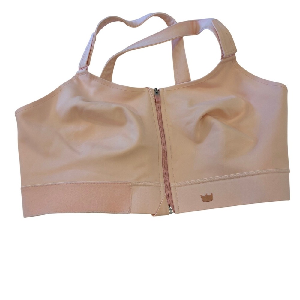 Shefit Ultimate Sports Bra 6Luxe Womens 6X Plus Pink Front Zip High Impact